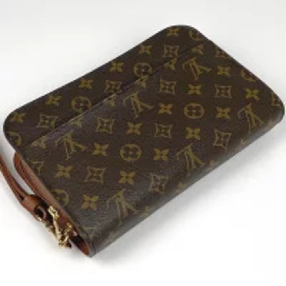 Louis Vuitton Shoulder Business Clutch Orsay Monogram Brown Bag Brown